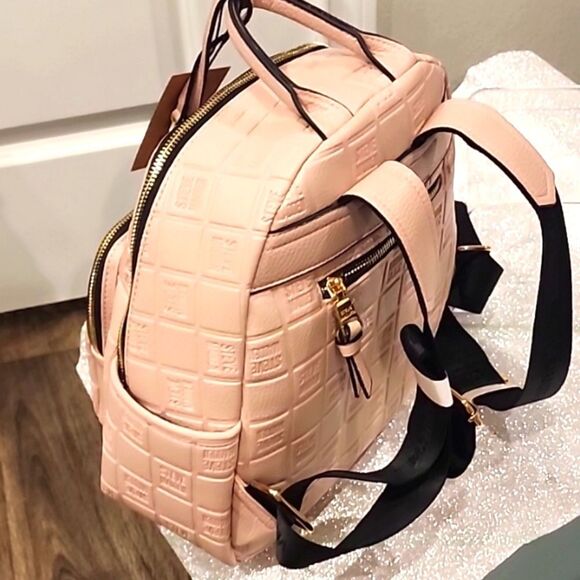 Steve Madden Balma Logo Zipper Backpack- Blush main image 6